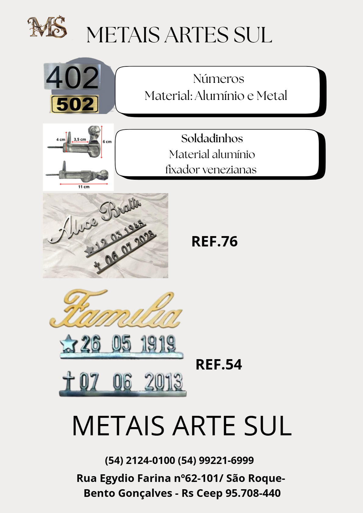 Fotoporcelanas e Acessórios